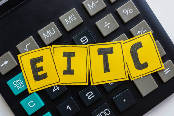 istock EITC earned income tax credit on a calculator. 2178480773