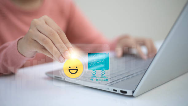 istock Positive customer satisfaction, Smiley face icon symbolizing the best in customer service and outstanding business ratings based on exceptional experiences. 2178482067