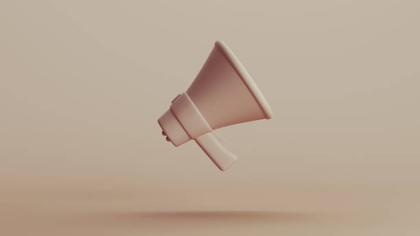 istock Beige megaphone loudspeaker speaker horn communication monochrome social justice protest neutral colour skin tones background 2178484447