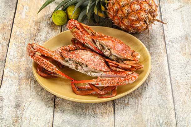 istock Seafood cuisine -delicous steamed crabs 2178484590