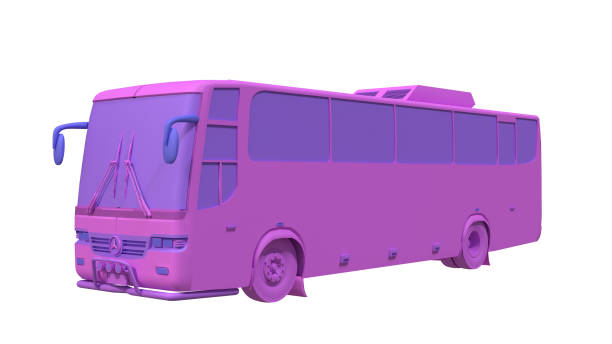 istock Cartoon Bus colorful 3d render 2178488260