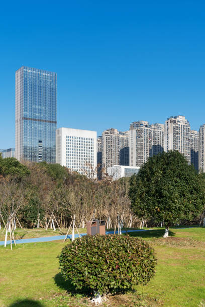 istock city park with modern building background in shanghai 2178488621
