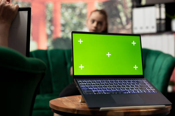 istock Therapist uses green screen display in a counseling session with an adolescent 2178497637