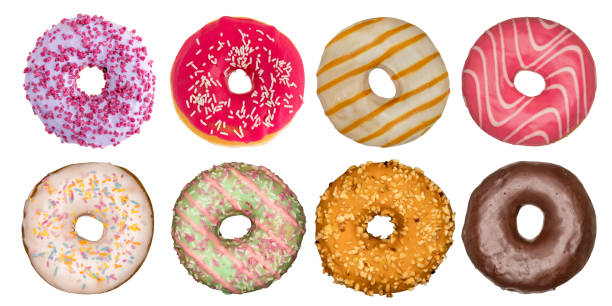 istock Doughnut. Different kinds of sweet doughnuts. isolated on white background with work path. 2178501268
