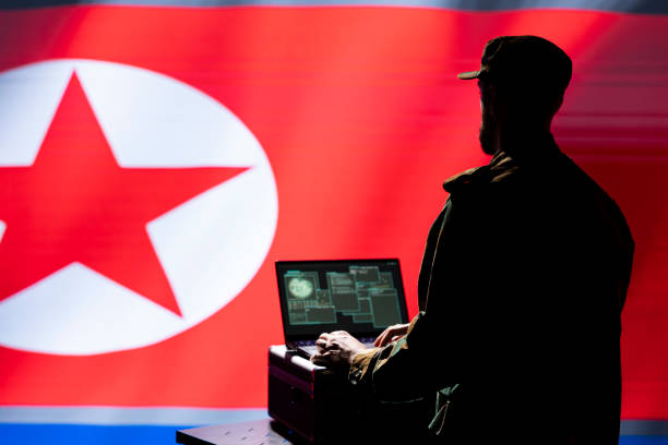 istock Pyongyang regime military expert uses laptop software to do ballistic tests 2178502617