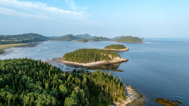istock Aerial View of Parc National du Bic, Quebec, Canada during Summer 2178503353