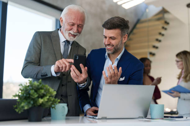 istock Caucasian Businessman Typing on Laptop 2178513086