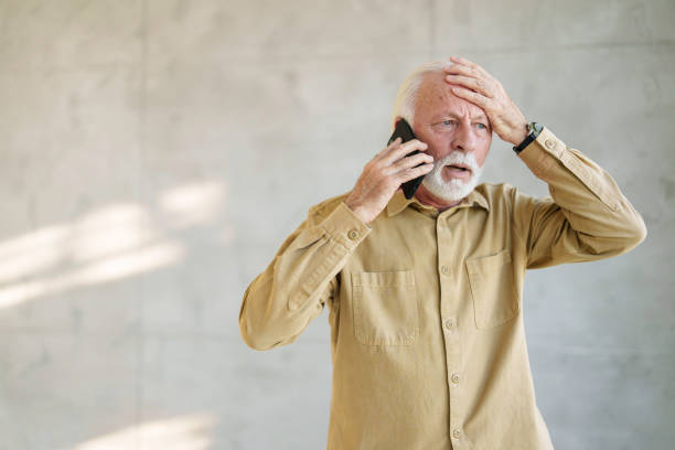 istock Senior Business Executive on Call Appears Concerned 2178513477