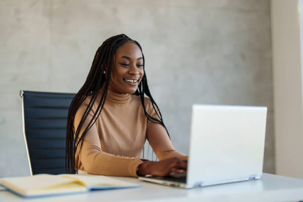 istock Confident Black Businesswoman Working in Modern Office 2178513567
