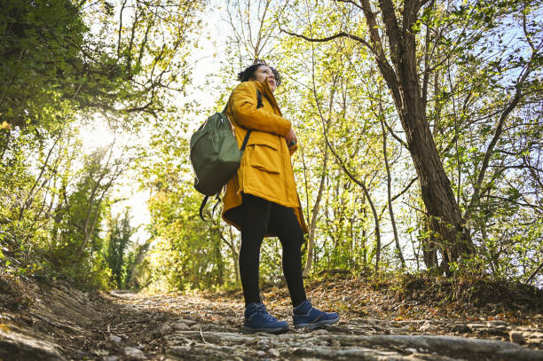 istock Woman traveling in nature. 2178514305