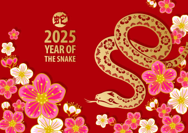 kuvapankkikuvitukset aiheesta plum blossom of snake year - lunar-new-year