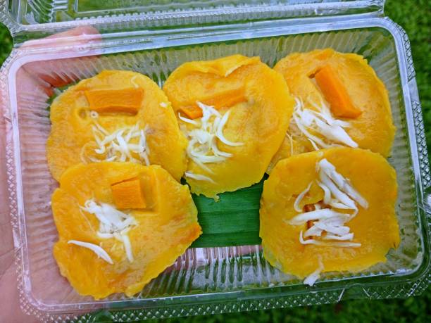 istock Steamed Pumpkin Cake - Thai Dessert. 2178524073