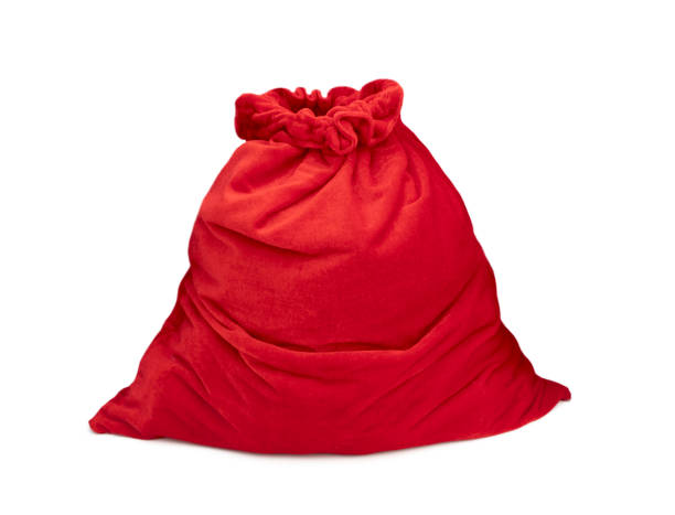 istock Santa bag isolated, Christmas holiday decor element, single object. 2178534740