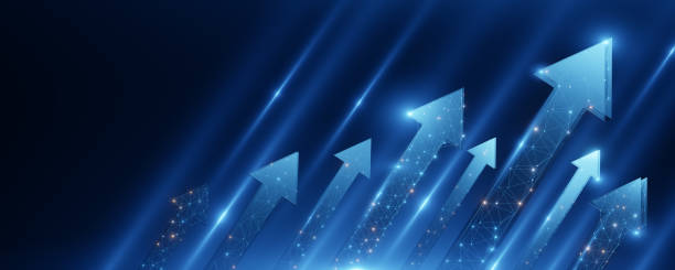istock Multiple digital arrows symbolizing business growth and success 2178541521