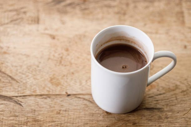 istock Cup of hot chocolate in white cereamic cup 2178544059