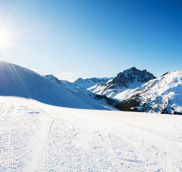 istock Beautiful snow-capped mountains, snow-capped mountain scenery 2178547514