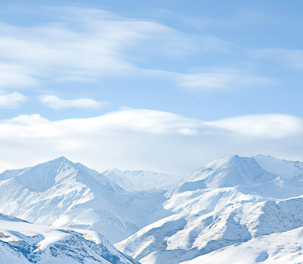 istock Beautiful snow-capped mountains, snow-capped mountain scenery 2178547542