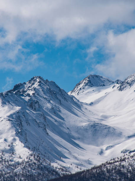 Beautiful snow-capped mountains, snow-capped mountain scenery