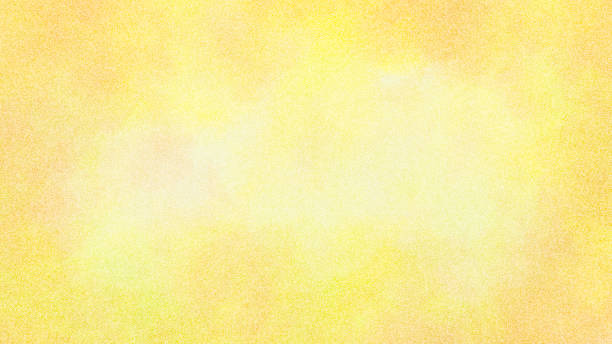 Yellow Abstract Watercolor Vignette Background - with copy space