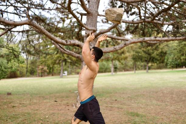 istock Close-up of a man exercising his arms 2178549984