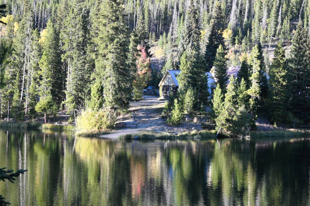 istock Cabin by the Lake 2178550970