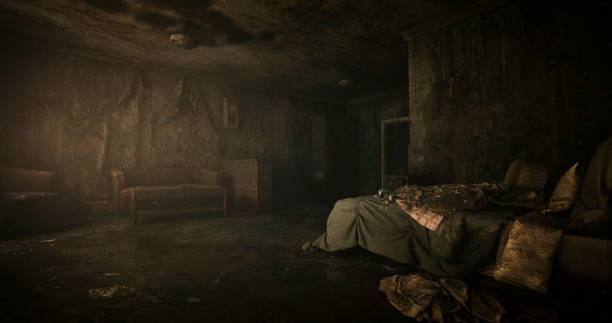 istock Abandoned Room with Dark and Mysterious Atmosphere 2178555187