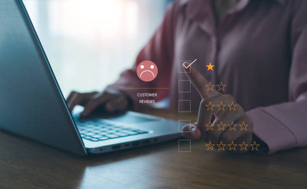 istock Customer Experience dissatisfied Concept,  bad service dislike bad quality, low rating, social media not good. 2178558844