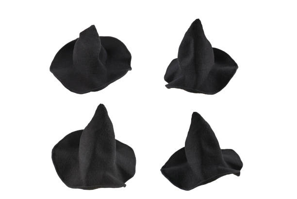 istock Witch wool hat isolated on white background. Halooween cloth. 2178563990