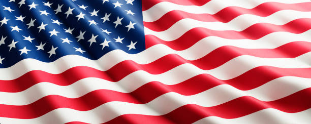 istock Waving flag of the USA 2178565768