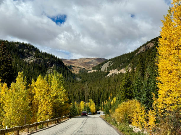 istock Cars driving Guanella Pass Scenic Byway CO 2178571849