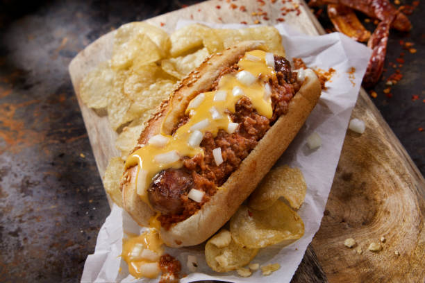 istock Grilled Chili Cheese Hot Dog 2178576655