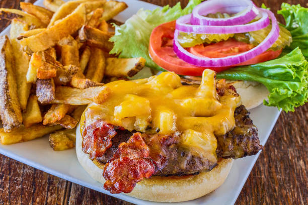 istock Hawaiian Burger with French Fries 2178576770
