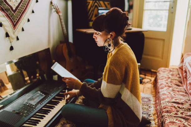 istock Young woman composing new music 2178577638
