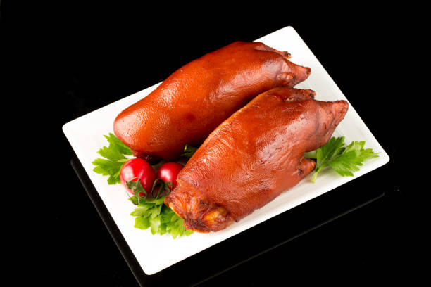 Braised pig's feet, Chinese cuisine.