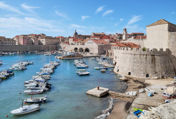 istock Dubrovnik marina by the old town, Croatia. 2178581886