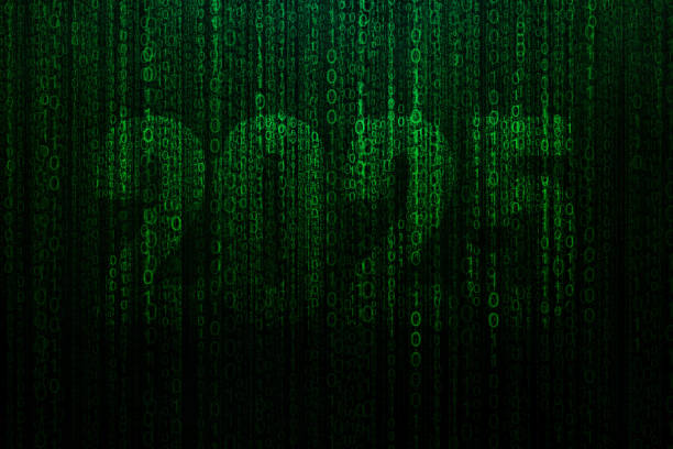 istock Digital cyber new year 2025 matrix background, creative idea. AI technology and cyber security. Crypto 2178587622
