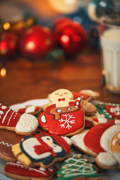 istock Gingerbread Christmas Cookies with Icing 2178589136