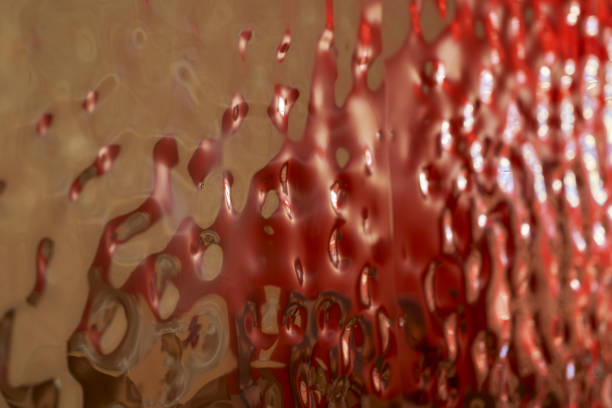 A closeup of a clear glass texture
