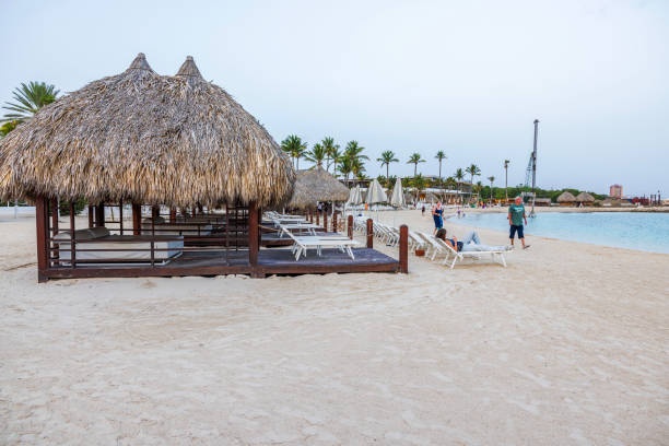 A palapa on the beach in Jamaica