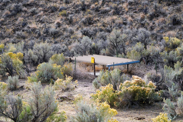 Wildlife Water Guzzler to provide rainwater collection and storage for animals in the arid Nevada Desert