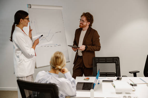 istock A team meeting is scheduled with a presentation on our growth strategy for innovation 2178610016