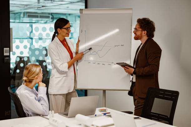 istock Effective Team Collaboration during Business Meetings Featuring Engaging Presentations 2178610271