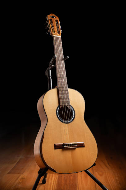 istock A handmade classical guitar crafted with nylon strings, showcasing the skill and artistry of a traditional luthier 2178618674