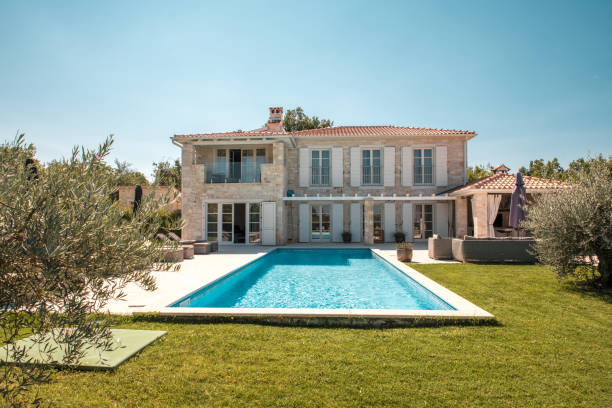 istock Rebuilt Mediterranean Villa with Large Pool 2178619458