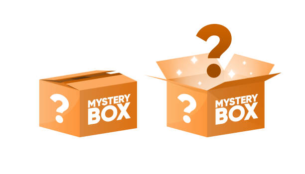 istock Mystery Giftbox. Open and Close a box with a red ribbon. Random secret loot box isometric concept. Vector illustration. 2178626580