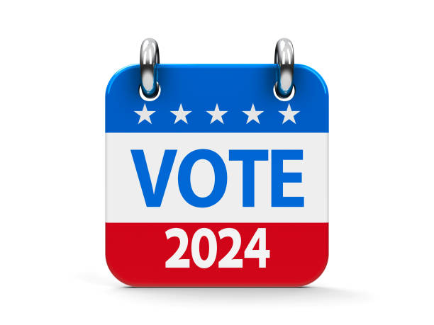 istock Vote election 2024 icon calendar 2178627759