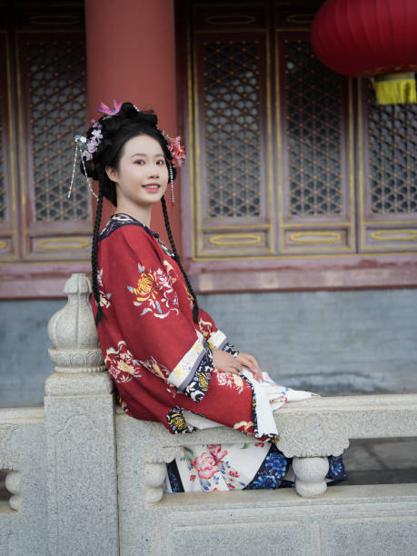 istock Tourists experiencing Chinese ancient costumes 2178635884