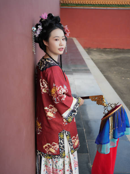 istock Female tourist wearing Hanfu 2178635937