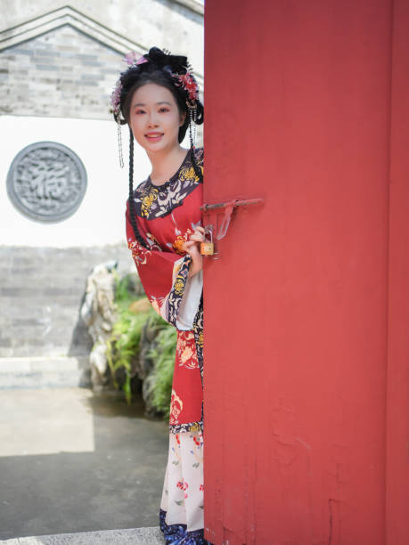 istock Female tourist wearing Chinese Hanfu 2178636112