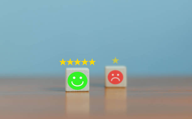 istock Business concept satisfaction survey, users rate service experience in online application, rate business with best quality in customer service. 2178640427